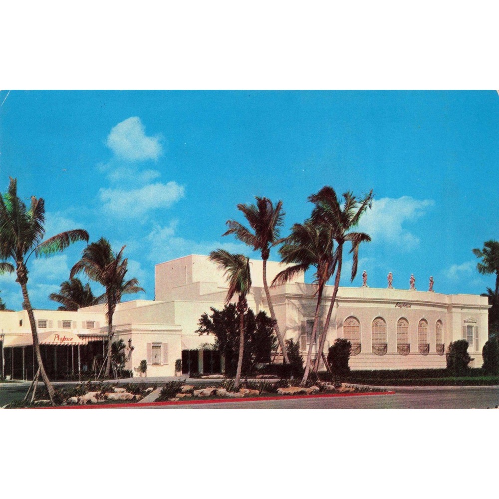 Vtg Royal Poinciana Playhouse Palm Beach Florida Postcard Plastichrome P25191 - Picture 1 of 2